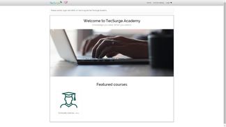 Figure 2 – access to tecsurge academy